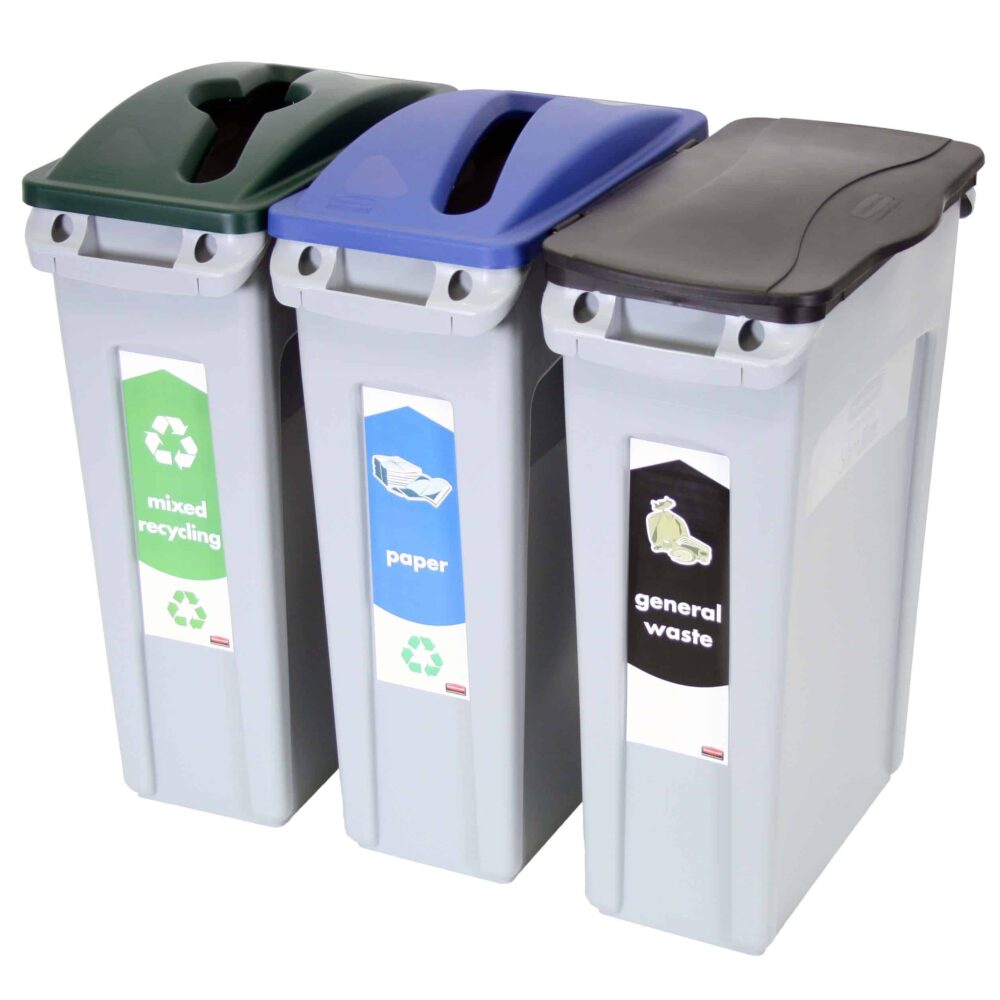 Rubbermaid Slim Jim Recycling Starter Packs