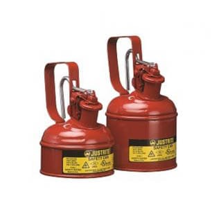 Justrite Type 1 Metal Safety Storage Cans