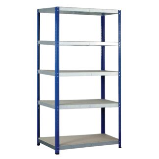 Ecorax Shelving Bays with 5 Chipboard Shelves