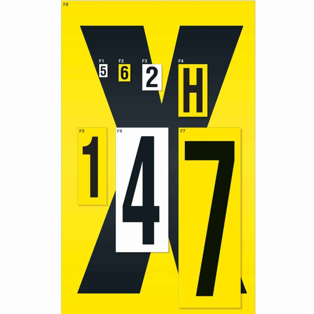 Self-Adhesive Shelving Identification Tiles