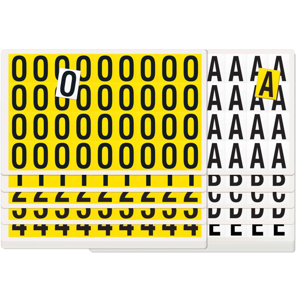 Self-Adhesive Shelving Identification Tiles