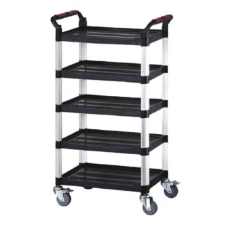 Standard Utility Tray Trolley with 5 Shelves