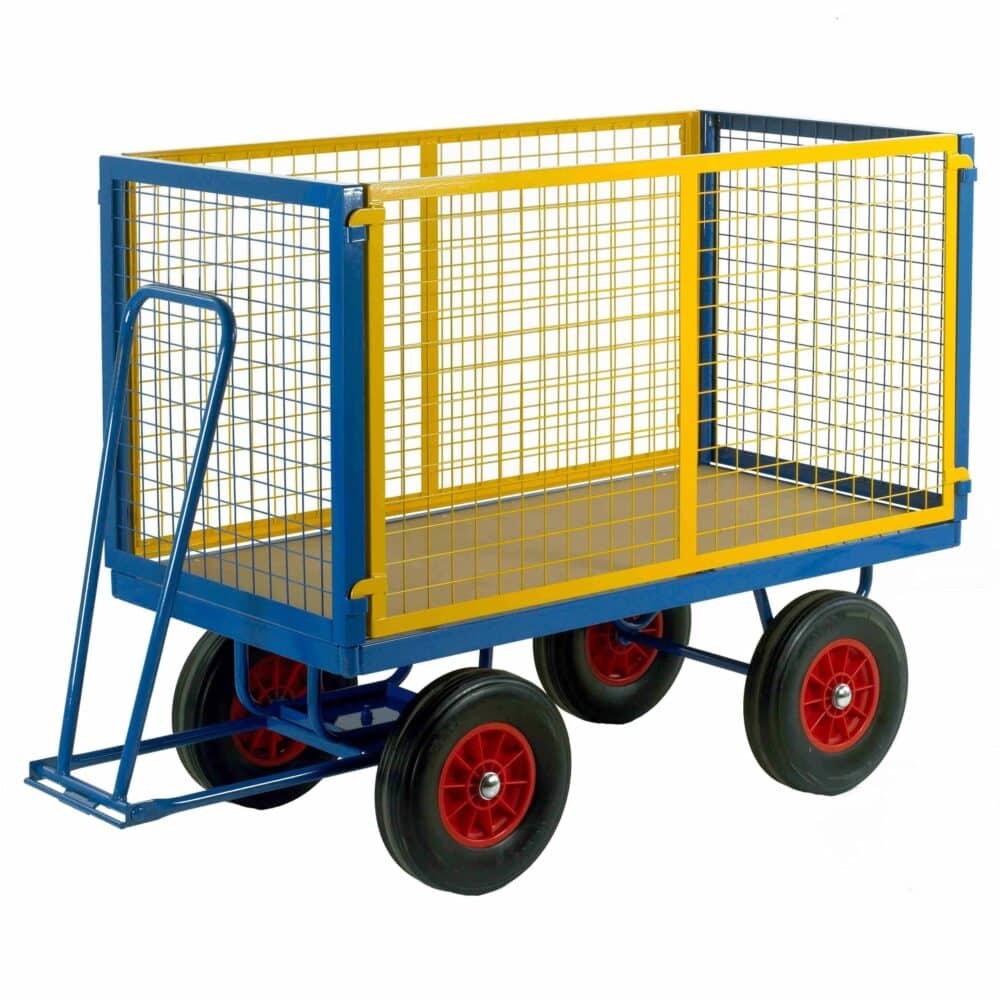 Detachable Mesh Sided Turntable Platform Trailers