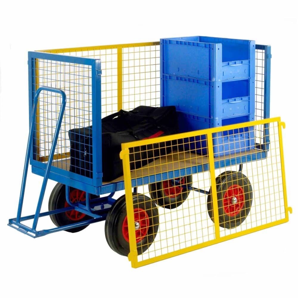 Detachable Mesh Sided Turntable Platform Trailers