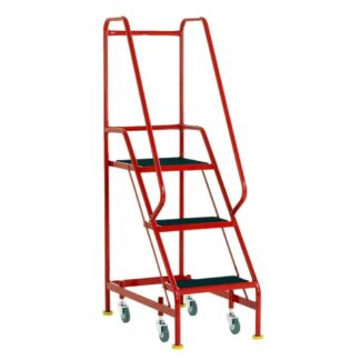 Narrow Aisle 3 Step Mobile Steps