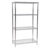 Chrome Wire 4 Tier Shelving Bay