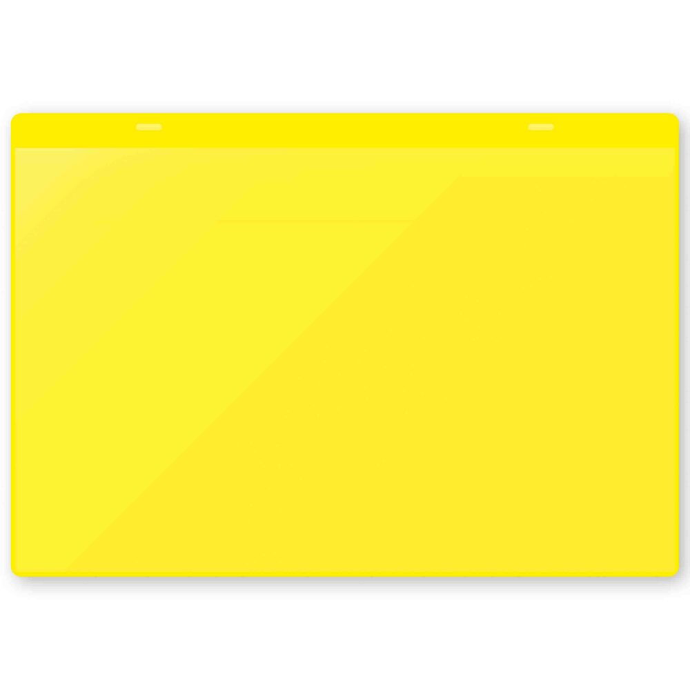A4 Horizontal Document Pocket Yellow