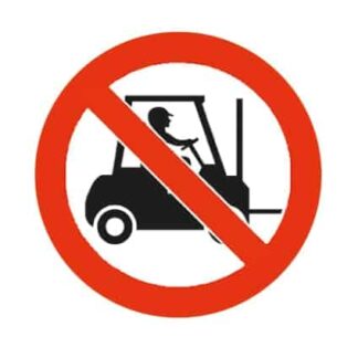 No Forklift Truck Floor Marker