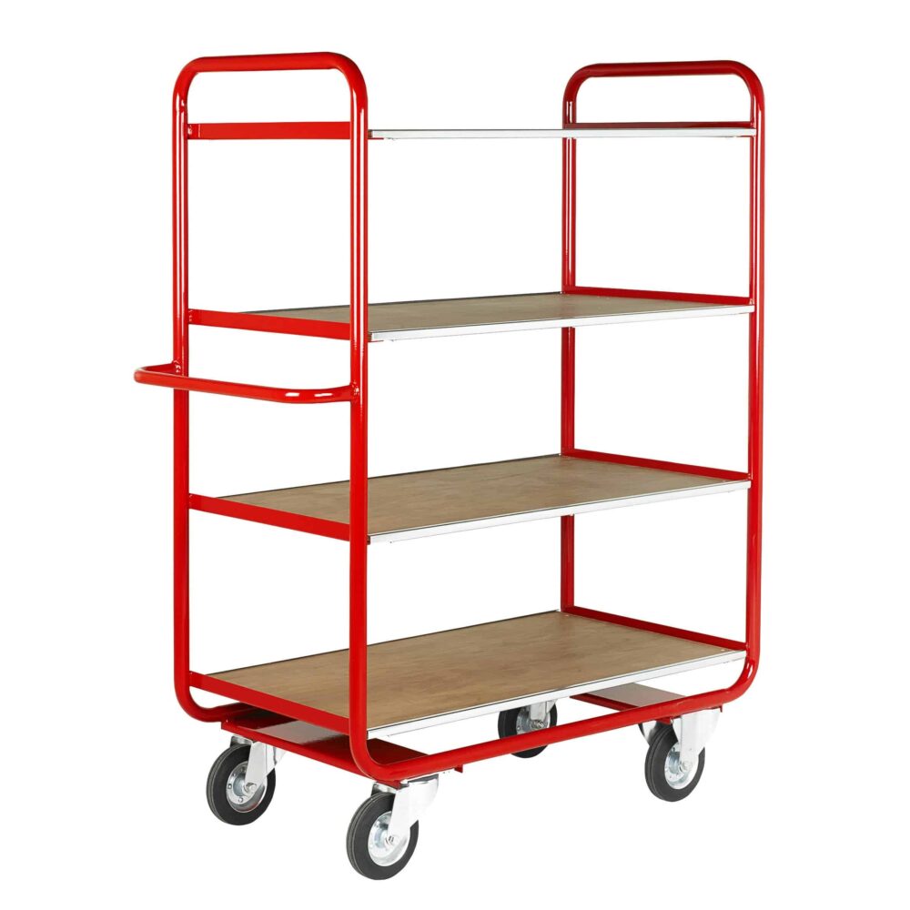 Fixed Timber 4 Deck Shelf Trucks