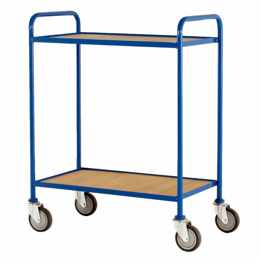 Fixed Plywood Shelf Tray Trolleys