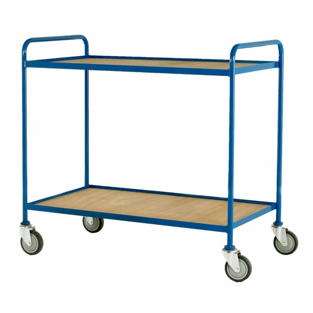 Fixed Plywood Shelf Tray Trolleys