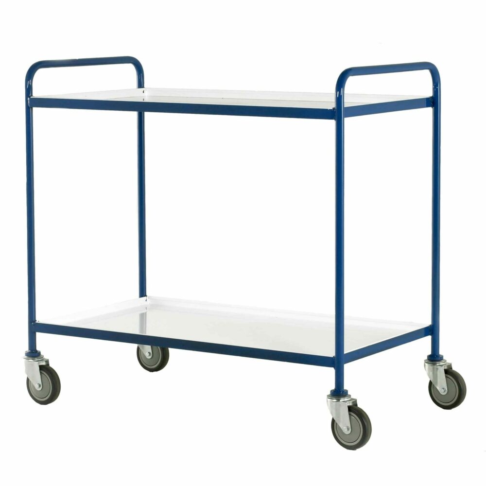 Removable 2 Tray Steel Tray Trolleys