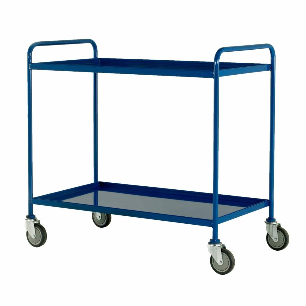 Removable 2 Tray Steel Tray Trolleys