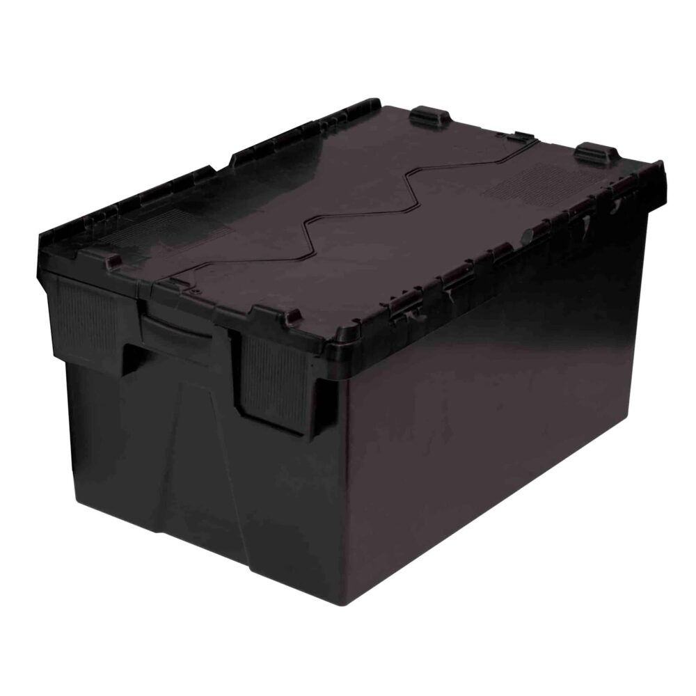 60 Litre Economy Attached Lidded Euro Containers