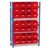 Toprax Shelving Single Bay with 28 TC5 Bins