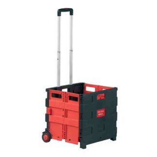 Folding Box Trolley Red/Black