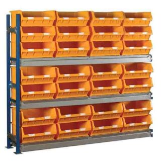 Longspan Shelving Extension Bay with 28 TC6 Bins