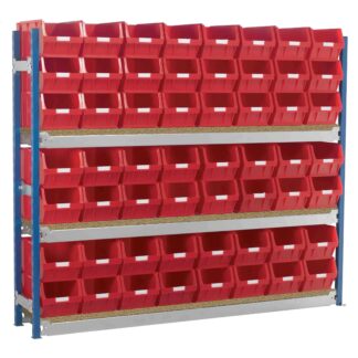 Longspan Shelving Bay with 56 TC5 Bins