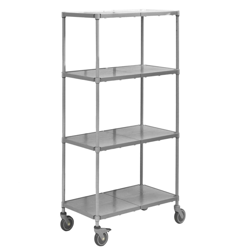 Mobile Plastic Plus Shelving Bay