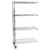 Mobile Chrome Wire 4 Tier Extension Bay
