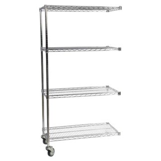 Mobile Chrome Wire 4 Tier Extension Bay