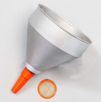 8 Inch Metal Funnel with Plastic Spout