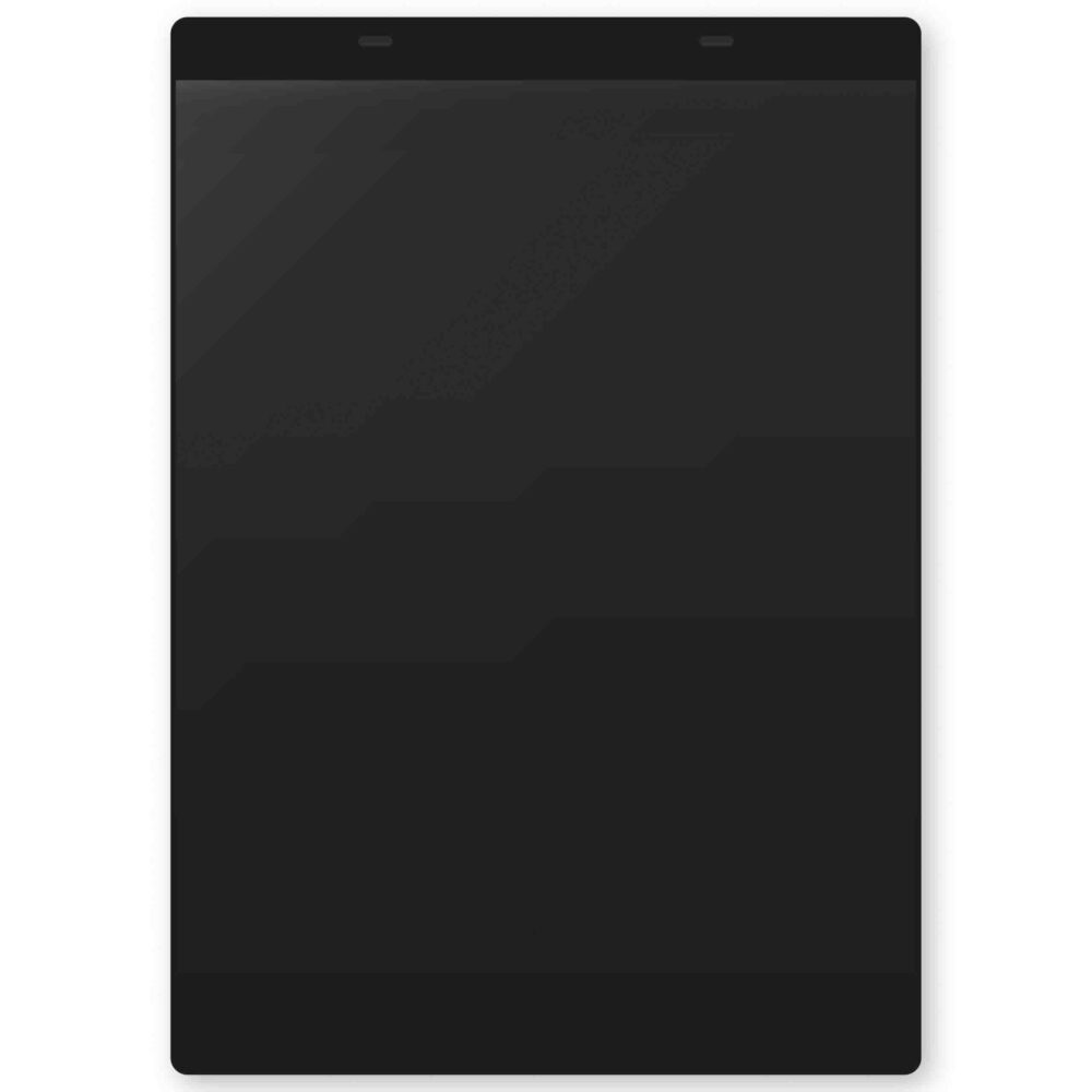 A4 Vertical Document Pocket Black