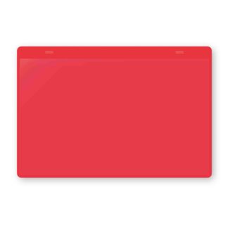 A5 Horizontal Document Pockets Red