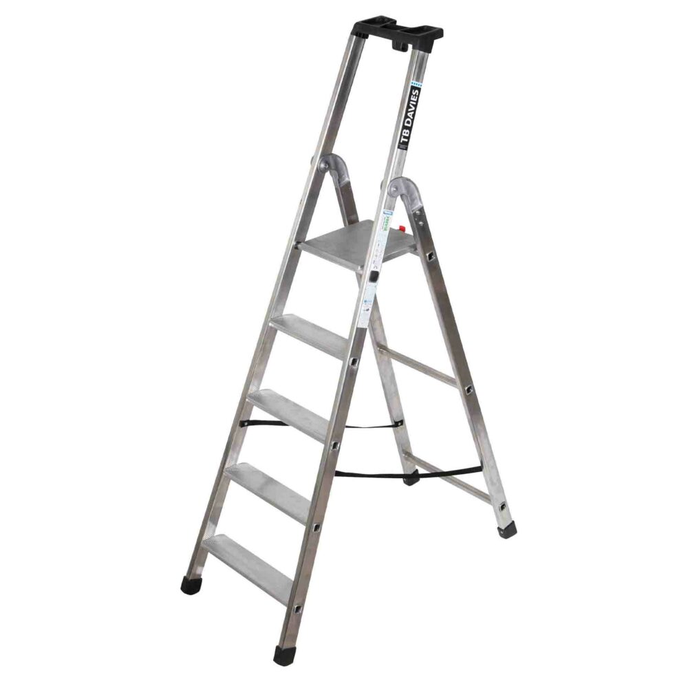Aluminium Platform Step Ladder 5 Tread