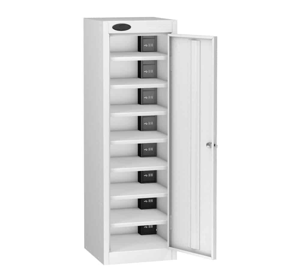 TABBOX Tablet 1 Door Charging Lockers With White Colour Door, White Carcass